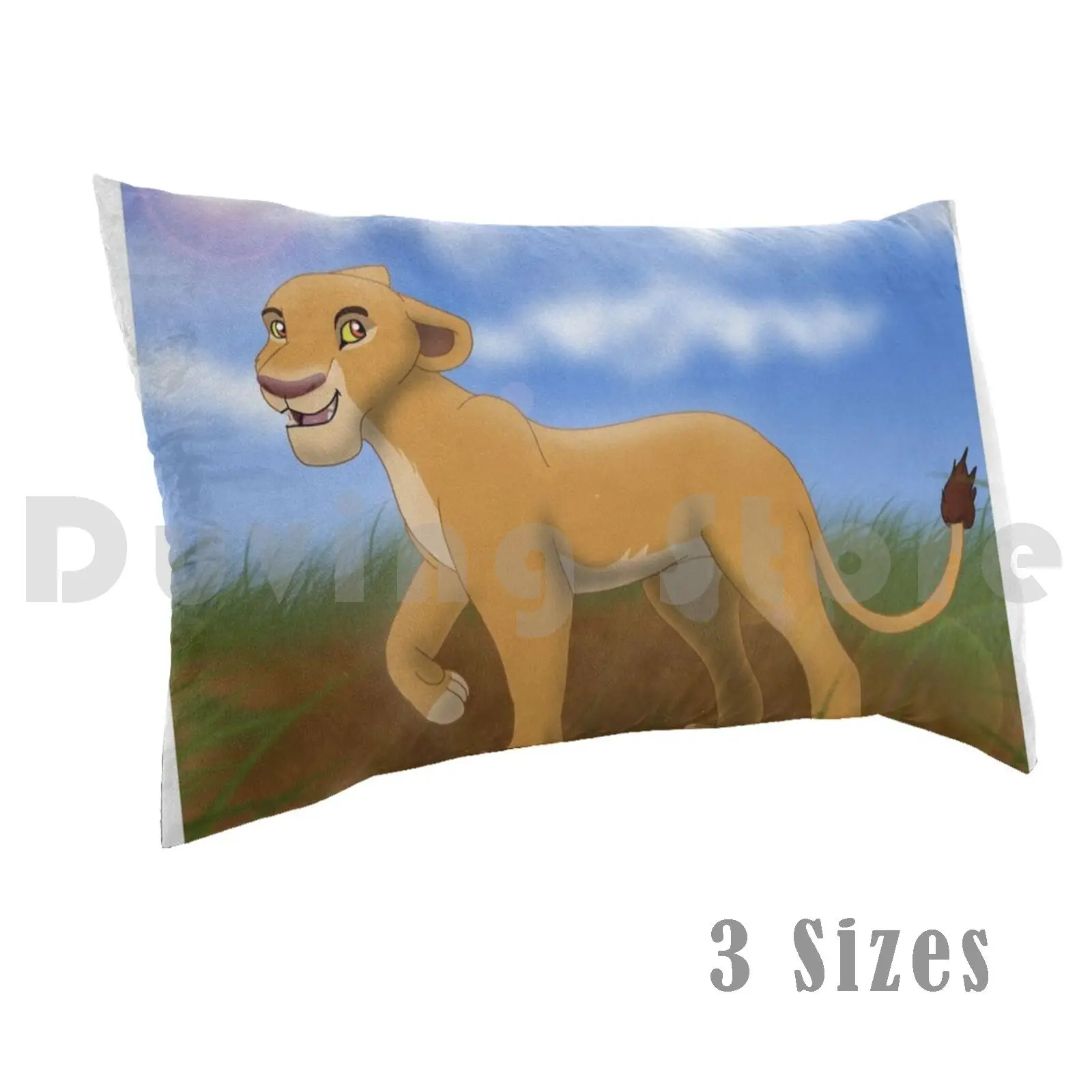 Funda de almohada Kiara impresa 50x75 El Rey León Rey León Tlk Simba Kiara Sarabi Simbas Pride Night Galaxy Dark