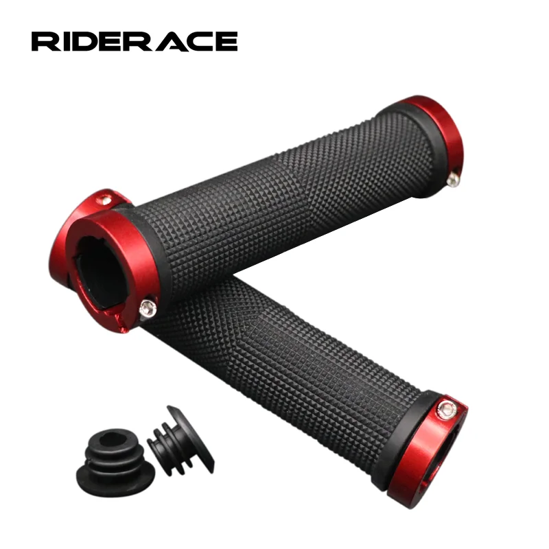 MTB Bike Handlebar Cover Rubber Soft Anti-Skid Bicycle Grip Lock Bar Outdoor Riding Quality Handlebar Grips Cycling Accessories