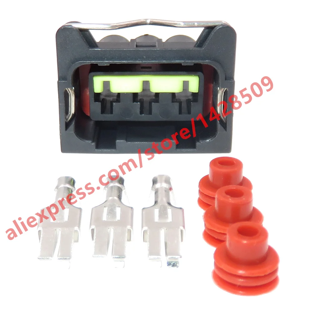 1 Set 3 Pin Auto Accessories 6.3 Series High Current Waterproof Wire Harness Connector For Automobile