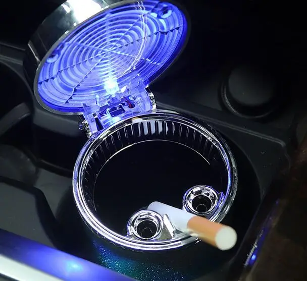 Universal Car Colorful Ashtray Portable LED Light Car Ashtray Cigarette Holder Car Styling Mini Cup Holder Car Accessories - Image 4