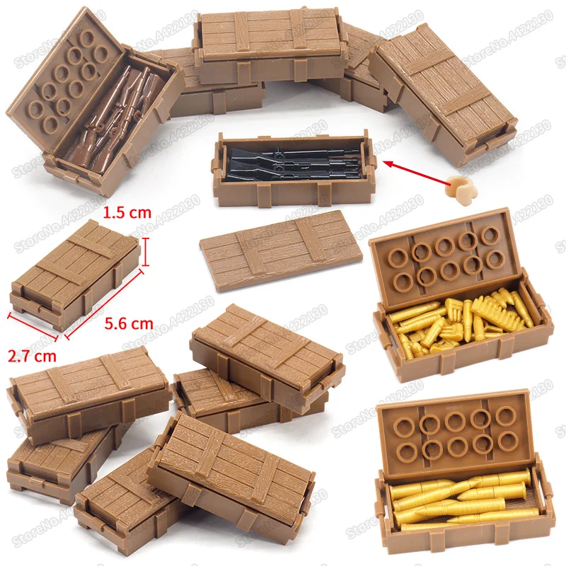 

Набор строительных блоков для детей, 2 мировая война, коробка для хранения оружия, фигурки солдат, спецназ, рождественские подарки, игрушки