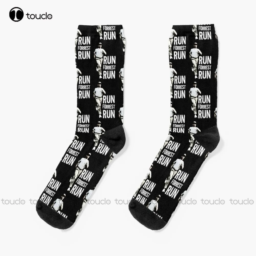 

Run Forest Run (Forest Gump) Socks Mens Funny Socks Personalized Custom Unisex Adult Teen Youth Socks 360° Digital Print