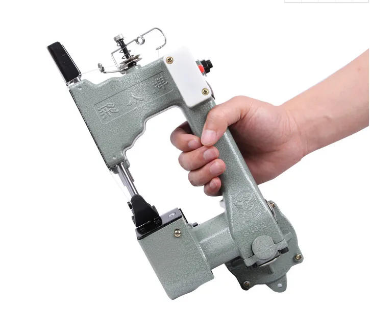 220V GK9-2 Mesin Penyegel Listrik Portabel Kecil Mesin Penyegel Tas Anyaman 130W 12000RPM