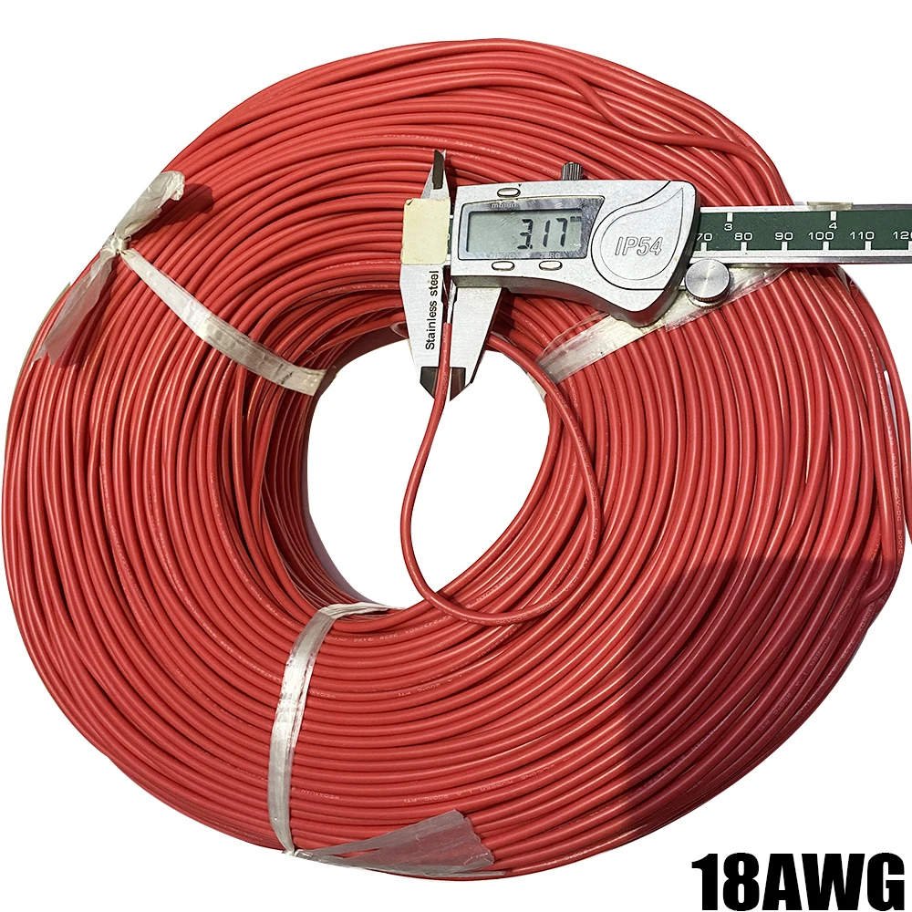 Soft Silicone High Voltage Wire 18awg 20awg 22awg DC High Temperature Resistant 3KV 10KV Insulation Ignition High-tension Cable