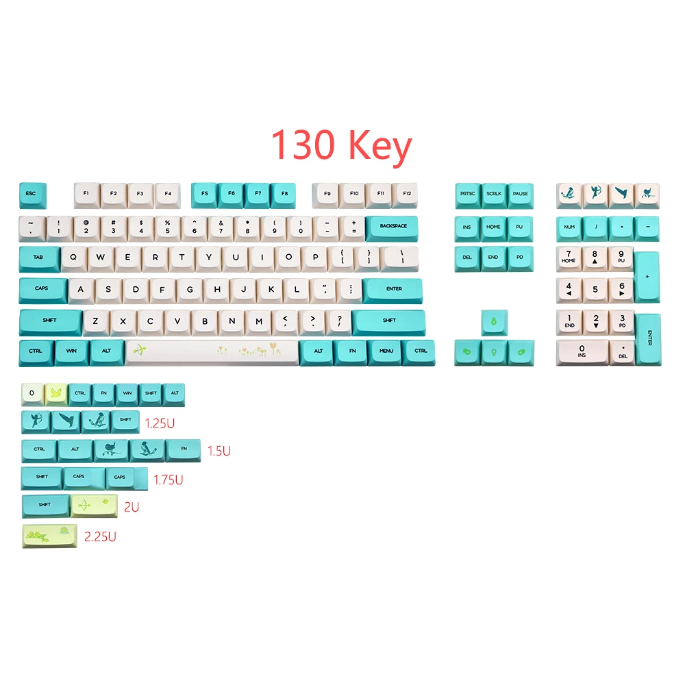 

Колпачки клавиатуры XDA для MX Switch Покер/dz60/gh60/gk61/gk64/68/84/RS96/129