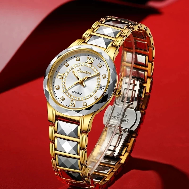 LIGE Women Watch Sunkta Watches Woman Dress Bracelet Wrist Watch Ladies Clocks Top Brand Hour Luxury Waterproof Quartz Watch+Box