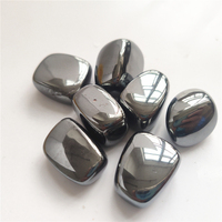 Natural Decor Hematite Stone Polished Jewelry Making DIY Bracelet Accessories Reiki Healing Stone Crafts Natural Quartz Crystals