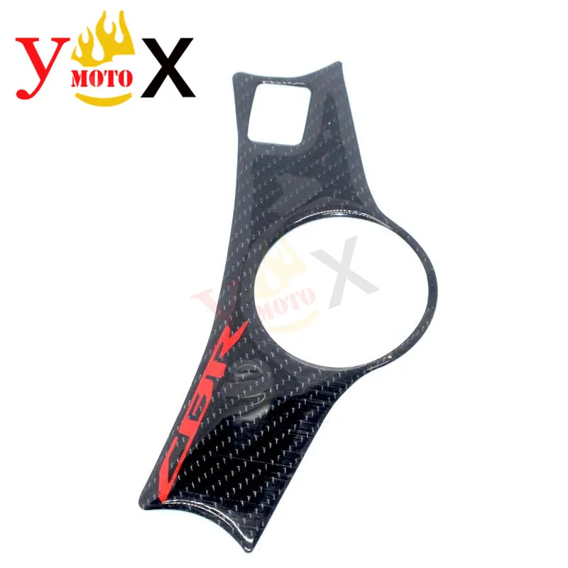 Motorcycle F4 F4i 3D Carbon Fiber Fork End Triple Tree Top Clamp Steering Sticker Decal Pad Cover For Honda CBR600 1999-2007