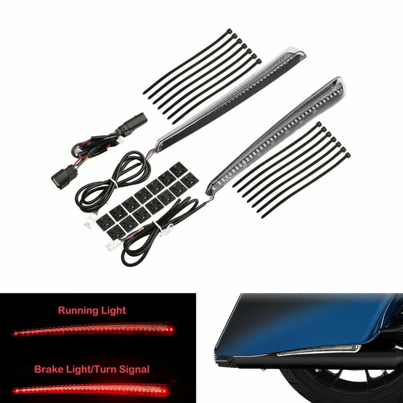 

Motorcycle Extended Saddlebag Bottom LED Light For Harley CVO Street Glide 15-21 Road King Special 17-up Street Glide Special