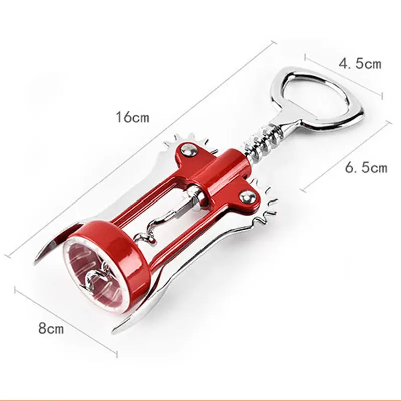 Creative Zinc Alloy Wine Corkscrew Kitchen Tools Stainless Steel Wine Corkscrew Portable Metal Red Wine Opener Cork Remover