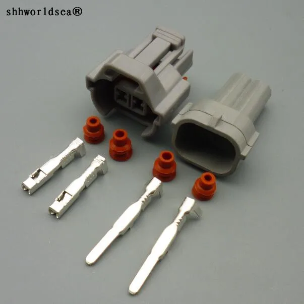 shhworldsea 2 Pin 2.0mm Auto Waterproof connector Plug Car Fuel Injector connectors for Toyota Honda Nissan 6189-0039