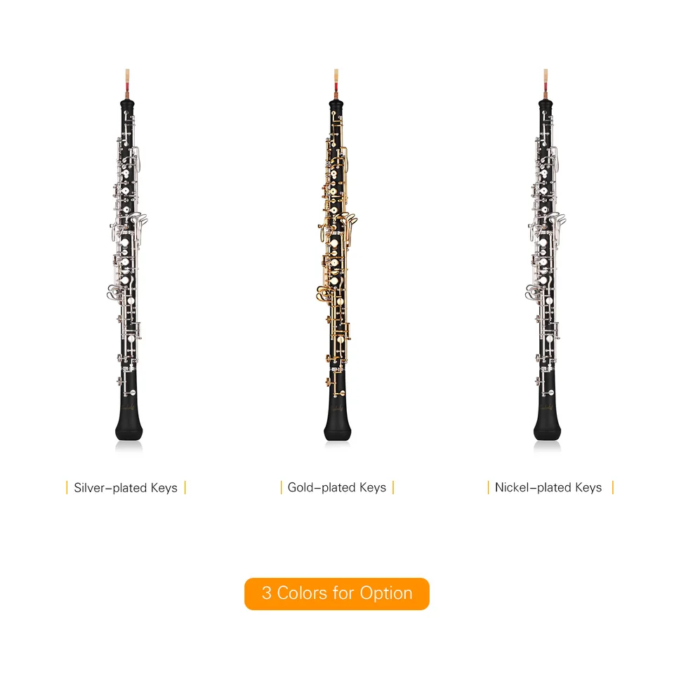 Muslady Professional C Key Oboe Semi-automatic Style Woodwind
