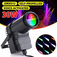 30W RGBW LED DMX512 Stage Light Pinspot Beam Spotlight 6CH for DJ DISCO Party KTV AC100-240V Stage Lighting Effect