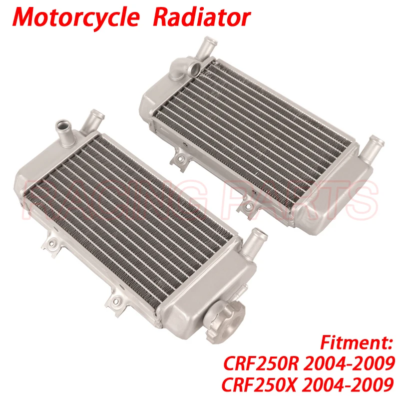 

Motorcycle Aluminum Radiator Water Tank Cooling For HONDA CRF250R CRF250X CRF 250R 250X 250 R X 2004-2009 2005 2006