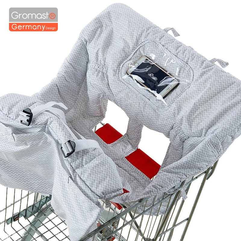 Baby supermarket shopping cart protection cover kids portable mat infant safety seat pad anti-stain trolley high chair cushion