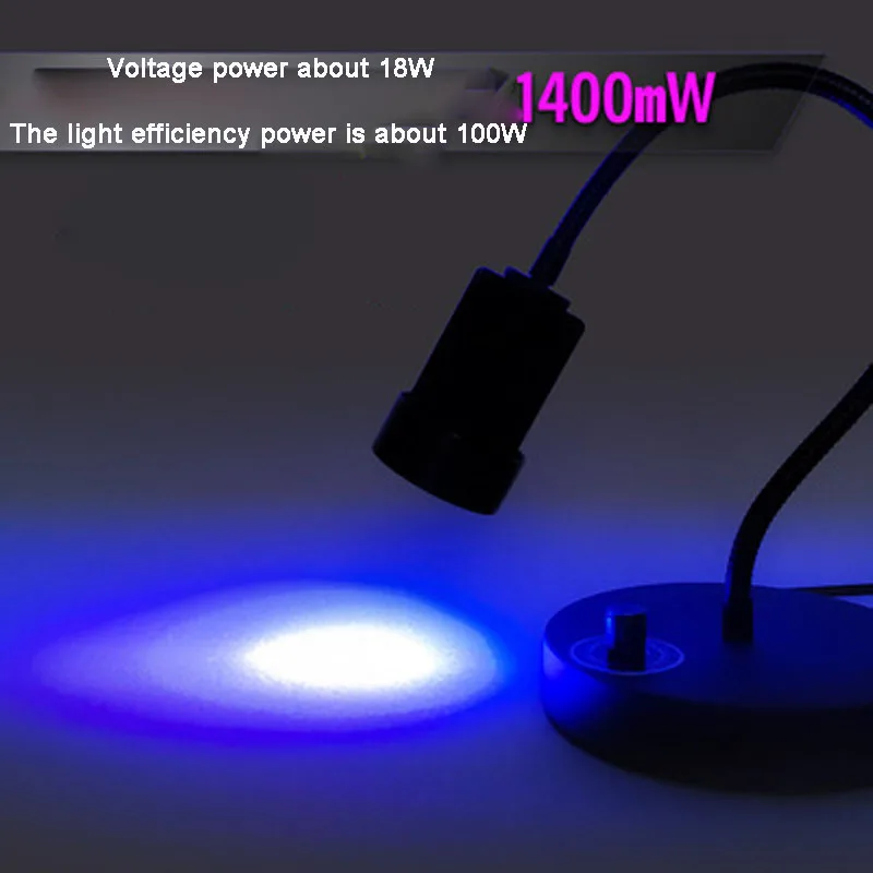 180W LED 405nm 365nm 395nm UV Curing Lamp Shadowless Adhesive PVC Bonding Green Ink Resin Curing