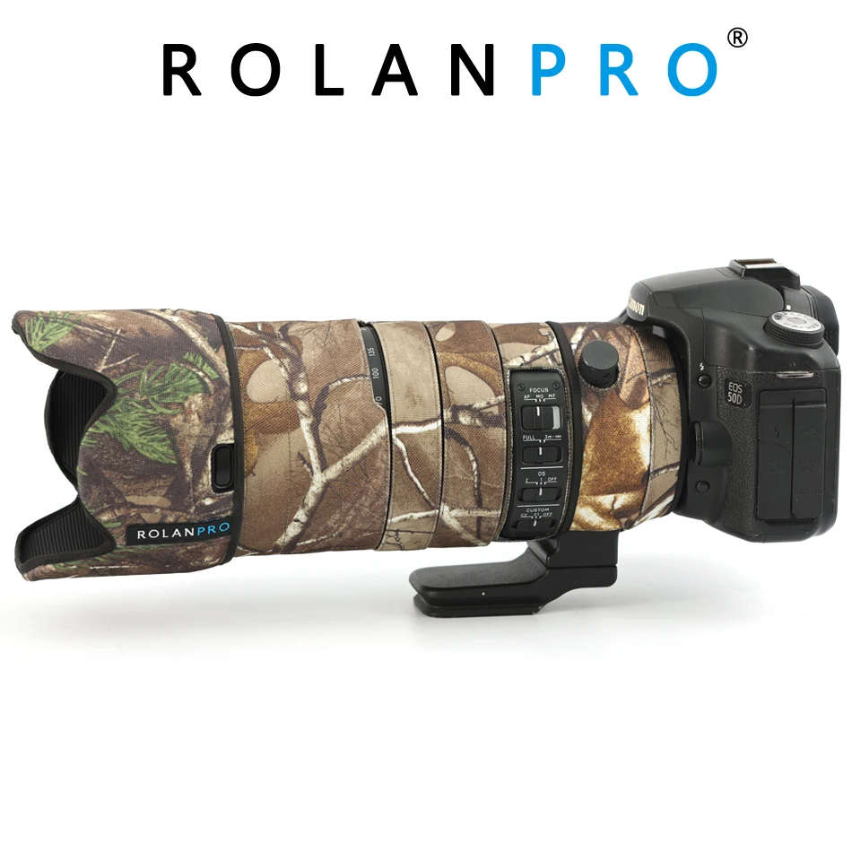 ROLANPRO Lens Coat Camouflage Rain Cover For SIGMA 70-200mm F2.8 Sport Lens Protective Case Nylon Waterproof Guns Sleeve