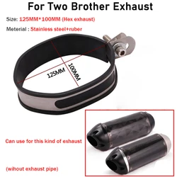 1200*110mm Motorcycle Exhaust Pipe Bracket Clip Support Muffler Clamp Bracket Hanger Band for Two Brothers Exhaust