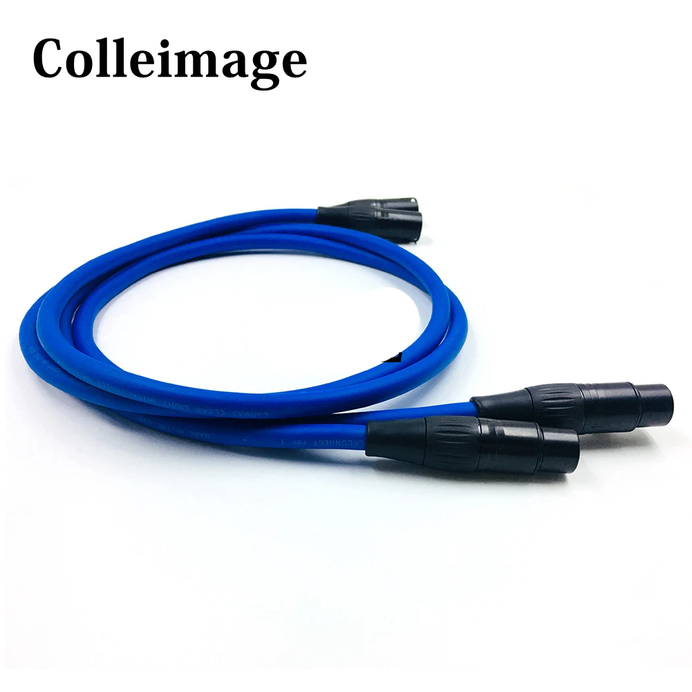 

Colleimage HIFI XLR Silver-plated interconnect Cable Hi-end XLR Male to Female Audio Cable with XLR Plug Connector