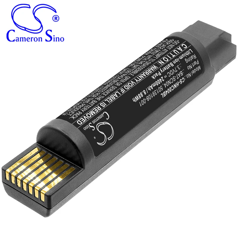 CameronSino 배터리 허니웰 50139108-001 50139912-001 바코드 스캐너 배터리 2400mAh, 8.88Wh 3.70V 리튬 이온 블랙