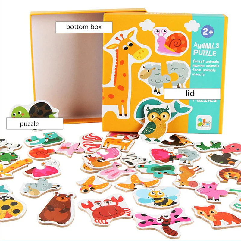 Infant Early Training Puzzle Cognitive Card Fruit Vegetable Pair Puzzle Kids Learning Matching Game Toy