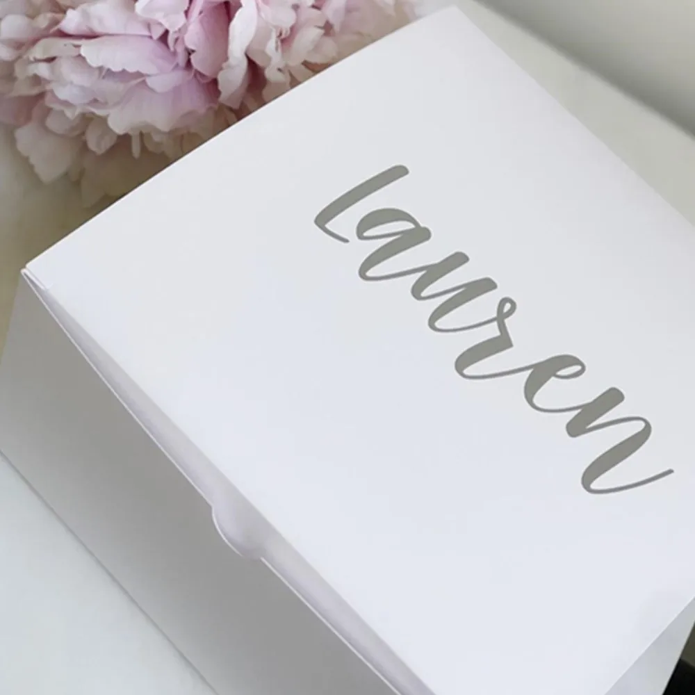 

personalized Large gift box real bridesmaid propsal gift boxes white custom will you be my bridesmaid box Bridal gift box