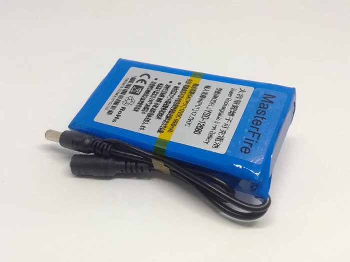 20 компл./лот MasterFire 12 В 6800 мАч перезаряжаемый полимерный литий-ионный аккумулятор для беспроводного передатчика камеры видеонаблюдения YSD-12680