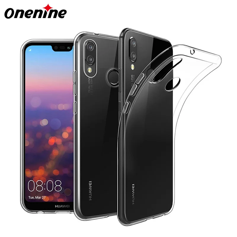Clear Mobile Back Cover for Huawei P20 Lite 2018/2019 Phone Case Soft TPU Thin Transparent Silicone Funda P20Lite 360 Protective