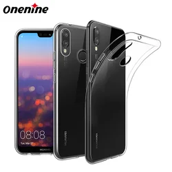 Clear Mobile Back Cover for Huawei P20 Lite 2018/2019 Phone Case Soft TPU Thin Transparent Silicone Funda P20Lite 360 Protective