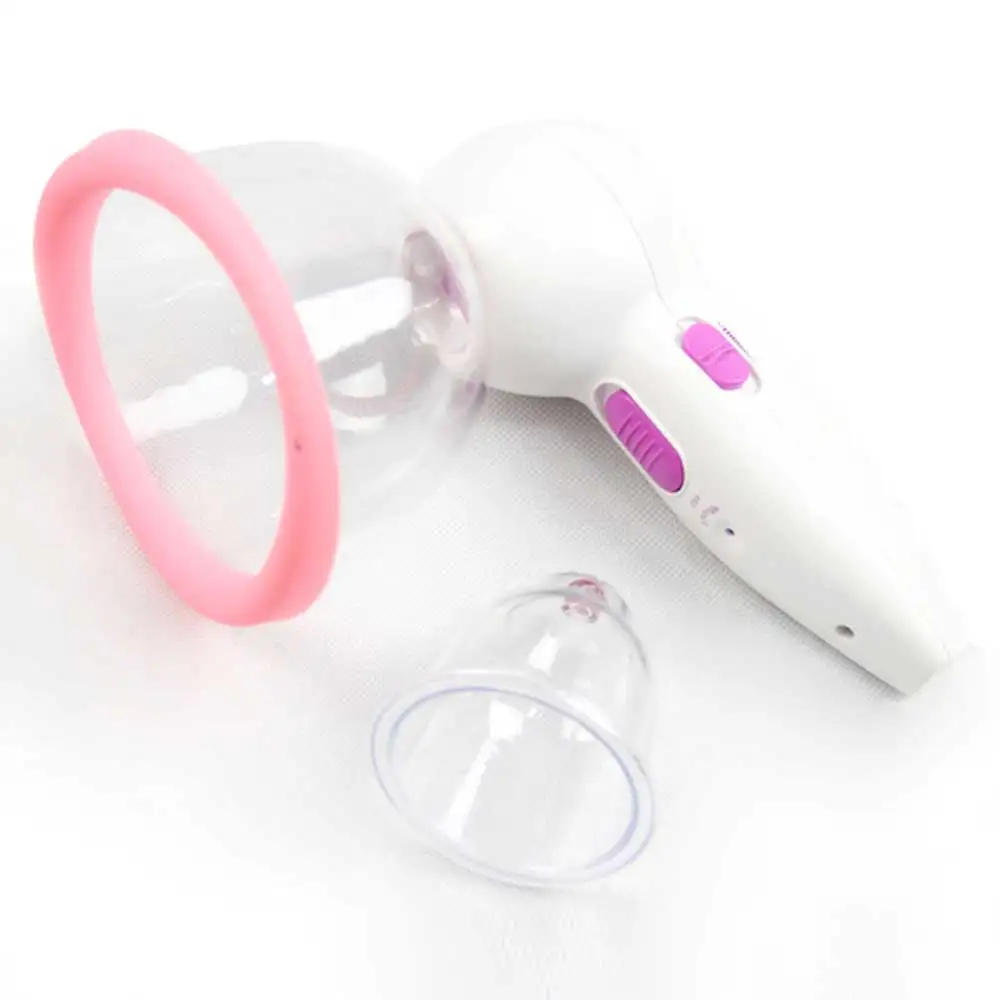 Portable Female Breast Pump Enhancement Chest Enlargement Charge Vacuum Suction Device