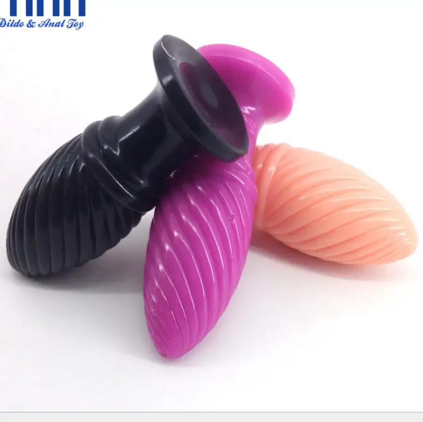 

promotion cheap anal plug screw thread butt stopper dildo woman butt pussy stimulate sex toy for women erotic fetish S1804