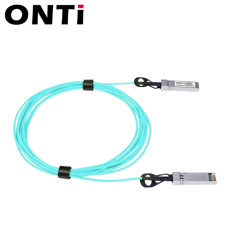 ONTi Free Shipping!!! 25G SFP28 to SFP28 AOC Fiber Cable 1-30m SFP Module OM3 Active Optical Cable Support Custom Length