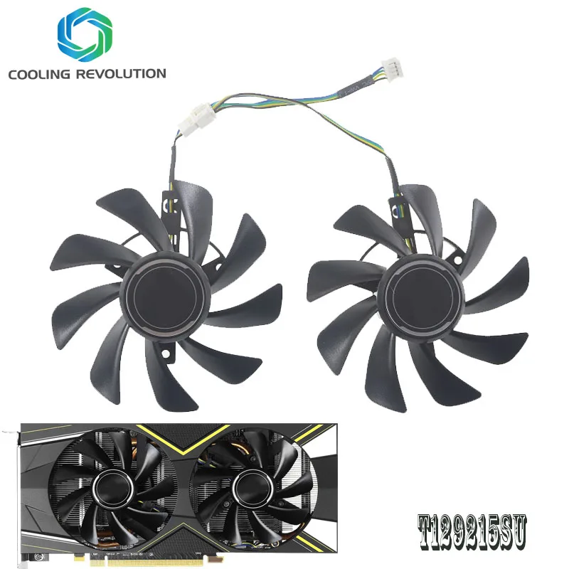 85MM T129215SU DC12V 0.50AMP 4Pin Graphics Card Fan for ASRock Phantom Gaming X Radeon RX570 8G OC