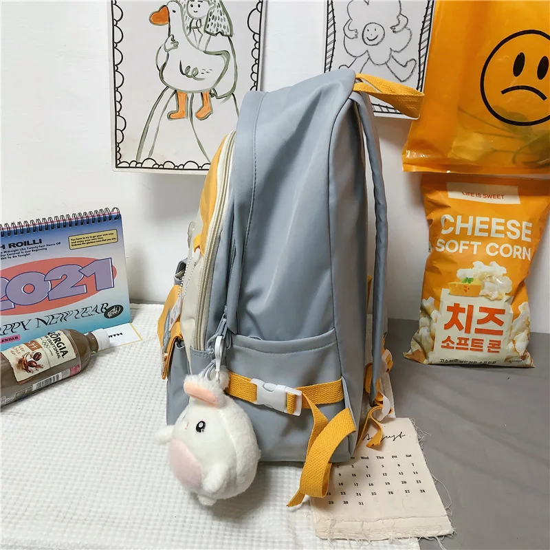 Women Cute Backpack High Capacity Female Harajuku School Bag College Lady Kawaii Cartoons Backpack Fashion Book Girl Bag Student