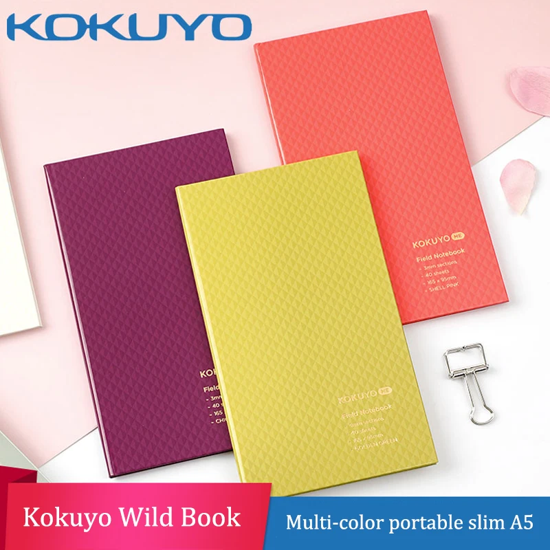 1pcs Japan Kokuyo Me Series 2020 New Wild Book ML-FNY1D 3mm Square Grid Portable Notebook Outdoor Record Notebook Drawing