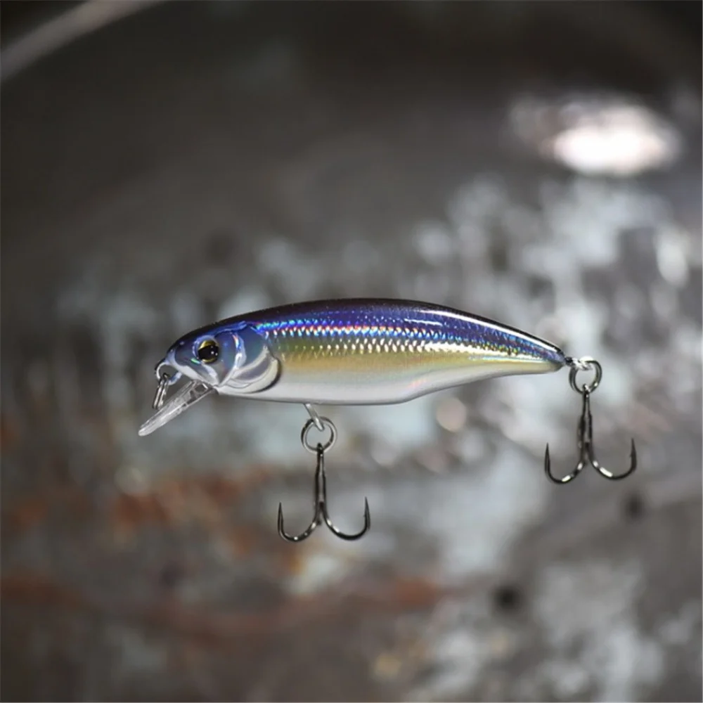 1PCS Slow Sinking Minnow Fishing Lure 5.2cm 4.5g Plastic Hard Bait Jerkbait  Perch Pesca Wobbler Fishing Tackle Crankbait