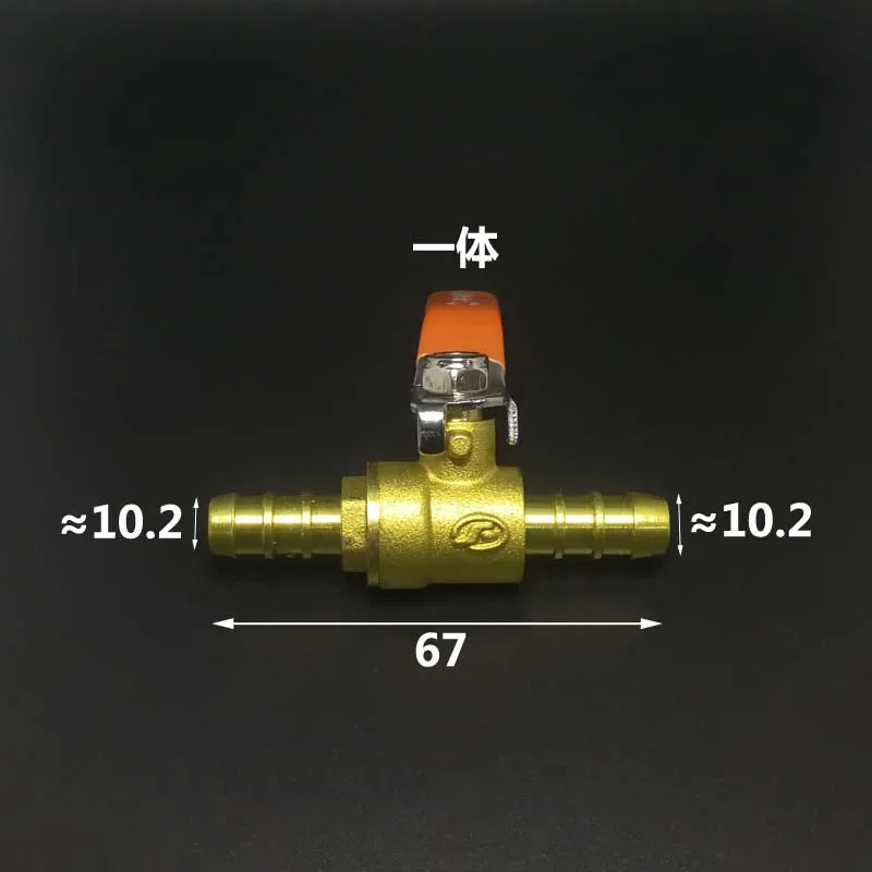 Elettrovalvola 4 6 8 10 12 14 16 19 25 32 40 50mm Hose Barb Two Way Straight Brass Shut Off Ball Valve For Fuel Gas Water Oil Air Home Garden Irrigazione — dettaglio 4