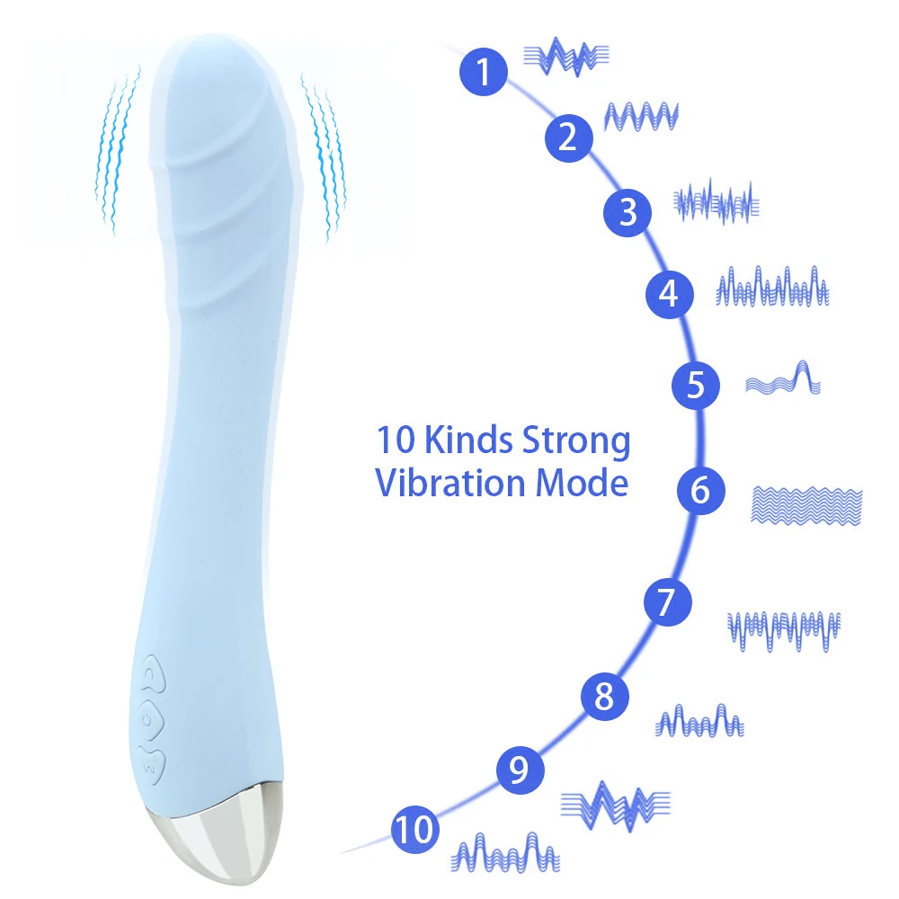 Masajeador de clítoris vaginal con carga USB, 10 velocidades, juguetes para adultos, Juguetes sexuales para mujeres, masturbación femenina, consoladores de punto G, vibrador