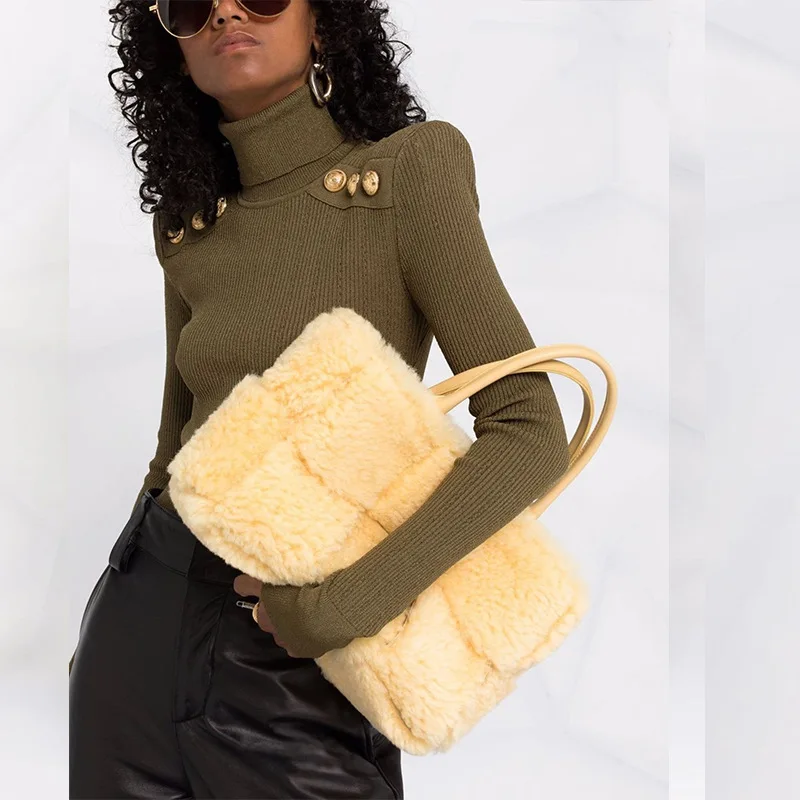 Brand New Classic Turtlenecks Pullovers Long Sleeve Gold Buckle Sweater Women Winter Fall Casual Elasticity Knitting Top