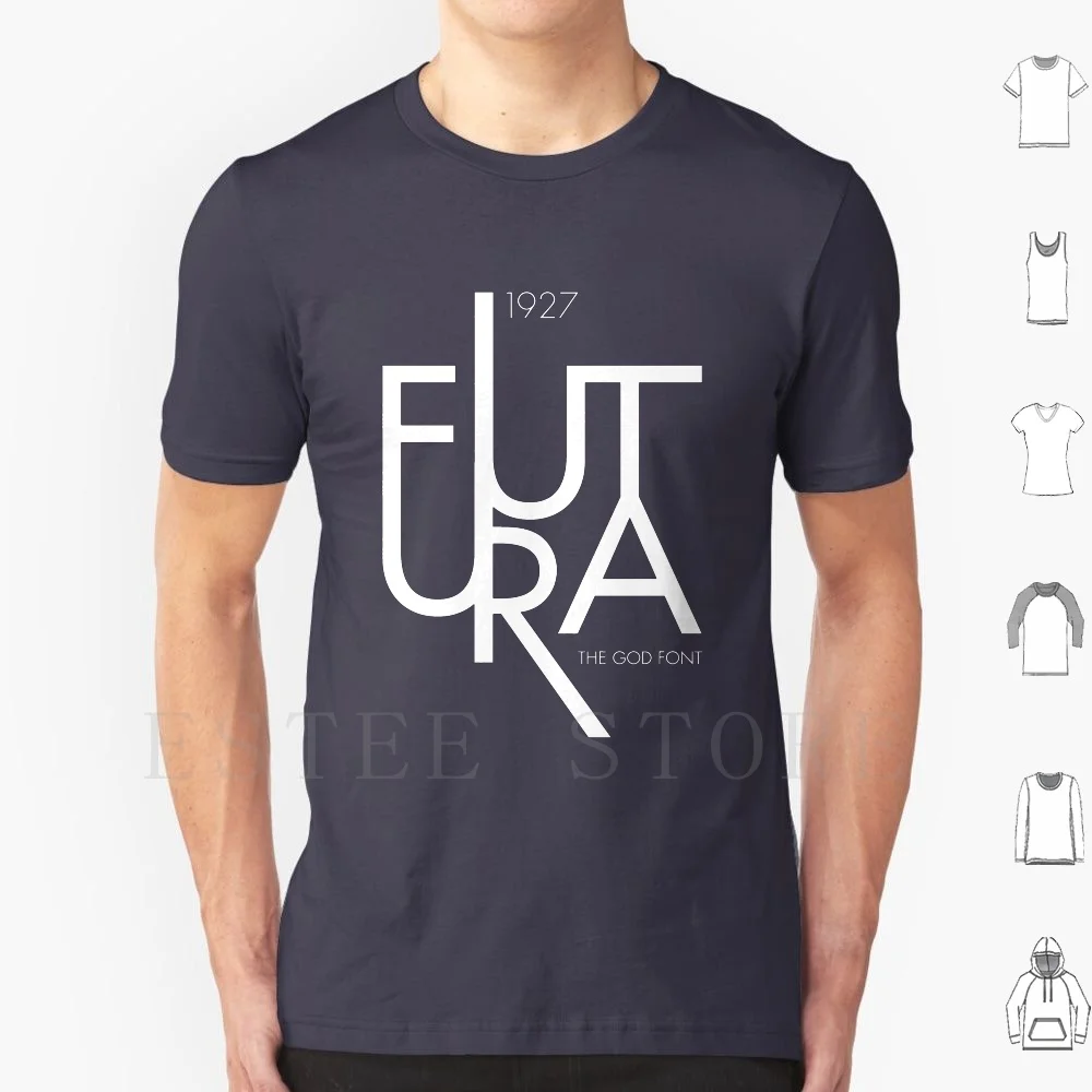 Futura The God Font-Blue T Shirt Print Cotton Jams Jams Design Jams Designs Jams Design Inc Futura Futura The God Font God Font