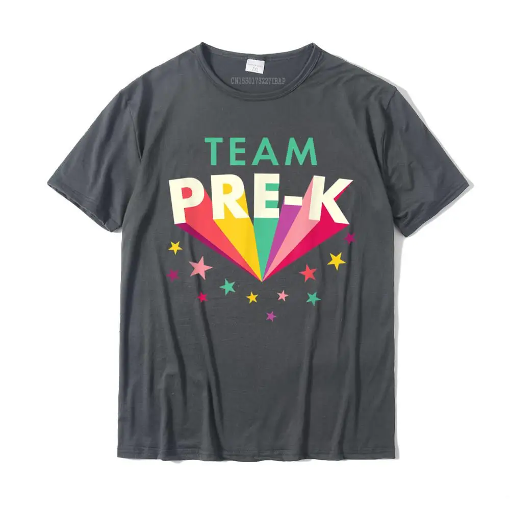 Team Pre K Teacher Back To School Shirt Top T-Shirt Funny Comfortable Top T-Shirts Cotton Men Tops Shirts Comfortable