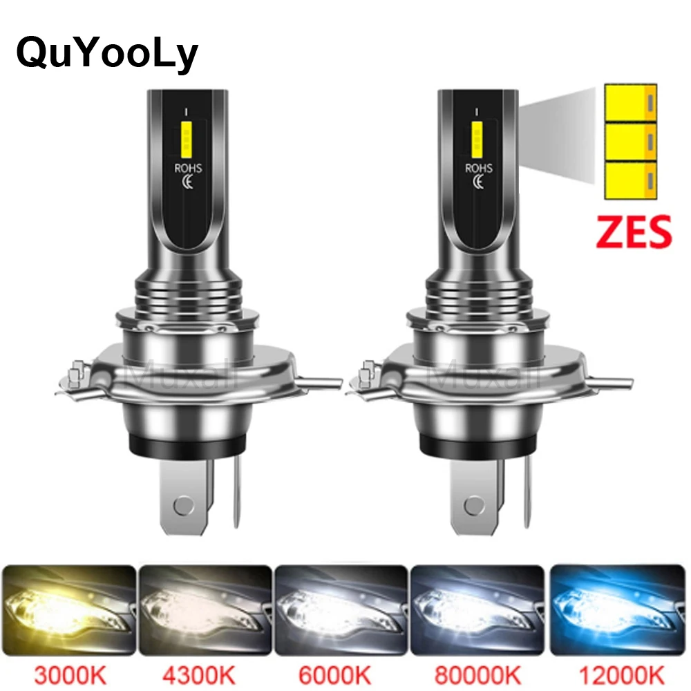 

2X H4 H7 H11 H1 H3 9005/HB3/HB4 LED Car Headlight Lights Front Fog Lamp ZES 1860 16000Lm Bulbs White 6000K 8000K Car Accessories