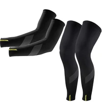 Raudax 2025 calentadores de piernas de otoño de estilo fino protección UV negra calentador de brazo transpirable para ciclismo bicicleta de carreras correr