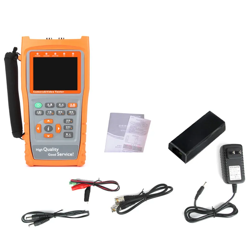 Moniteur LCD CVBS CCTV AHD, 3.5 pouces, testeur de caméra numérique, lampe de poche RS485, commande PZ, analyse d'adresse, compteur de données