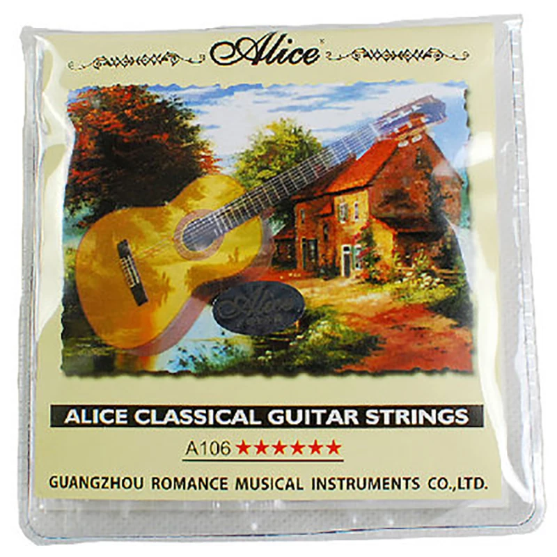 Alice A106H /QE27 Classical Guitar Strings Nylon Strings Guitar Strings Guitar Accessories 1-6 Sets of Strings Cost-Effective