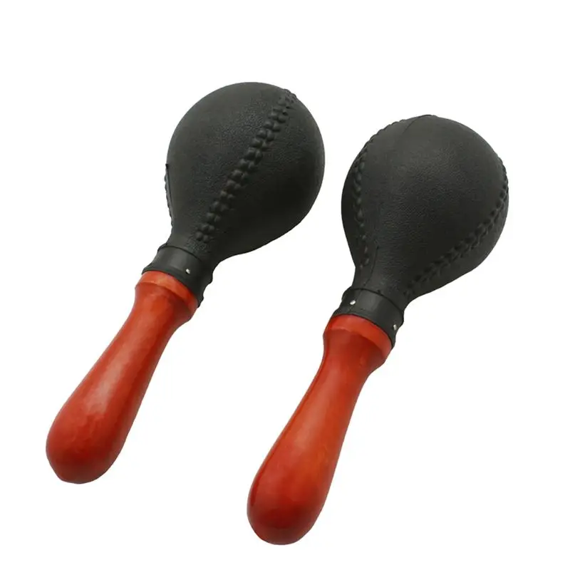 Pair of Maracas Shakers Rattles Sand Hammer Percussion Instrument