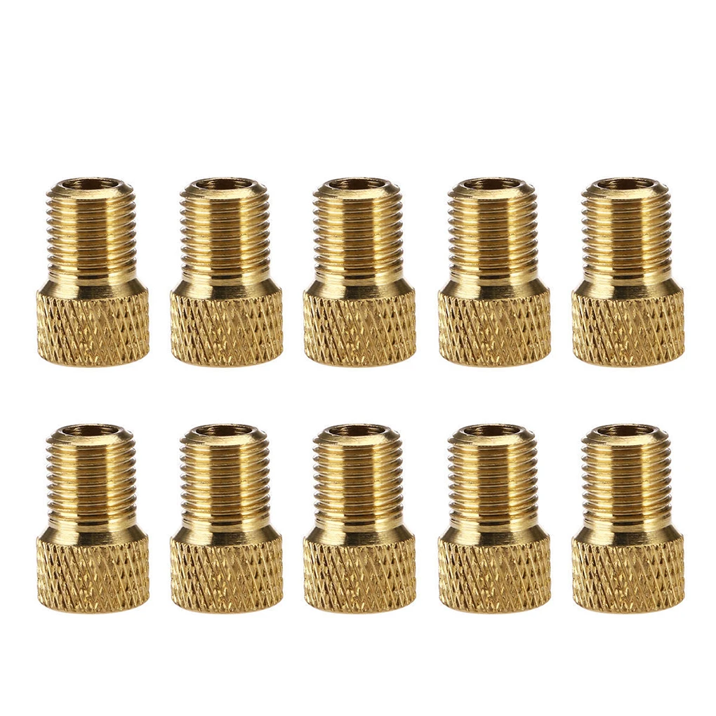 1/10 Stuks Valve Adapter Pomp Zet Presta Aan Schrader Koper Valve Adapter Wielen Gaspijp Buis Tool Fiets fiets Accessoires