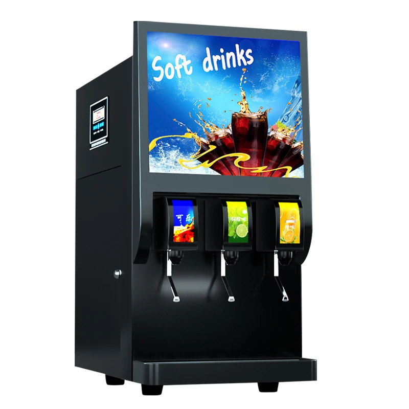 Automatic Soft Drink Machine Soda Dispenser Chilled Cola Machine Commercial Iced Cola Drink Machine