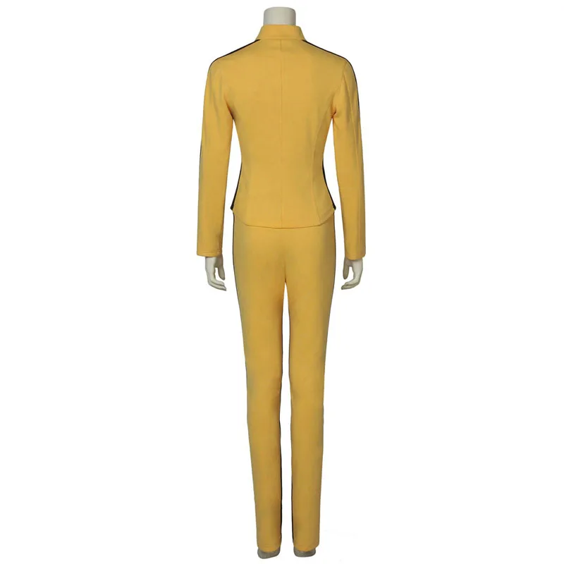 Uma Thurman The Movie Kill Cosplay Bill Costume Women\'s Yellow Tight Uniform Suits The Bride Cosplay Halloween Party Costumes