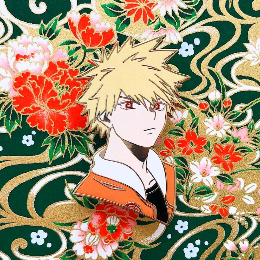 My Hero Academia Bakugou Katsuki Hard Enamel Pin Anime Fan Collect Badge Lapel Pins Fashion Backpack Accessories